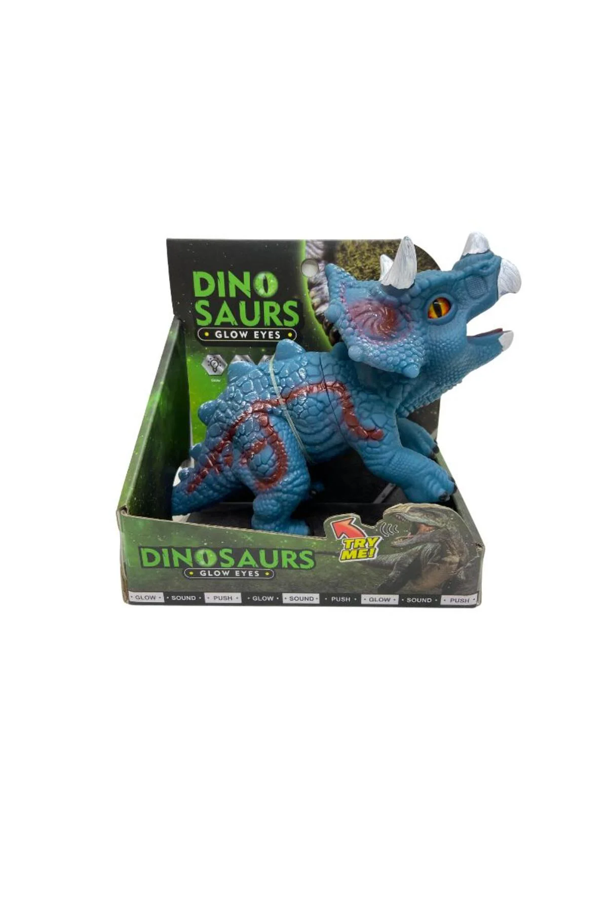 Soft Dinazor Neon Gözlü 24 Cm -LD6206B-Syracosaurus (Lisinya)