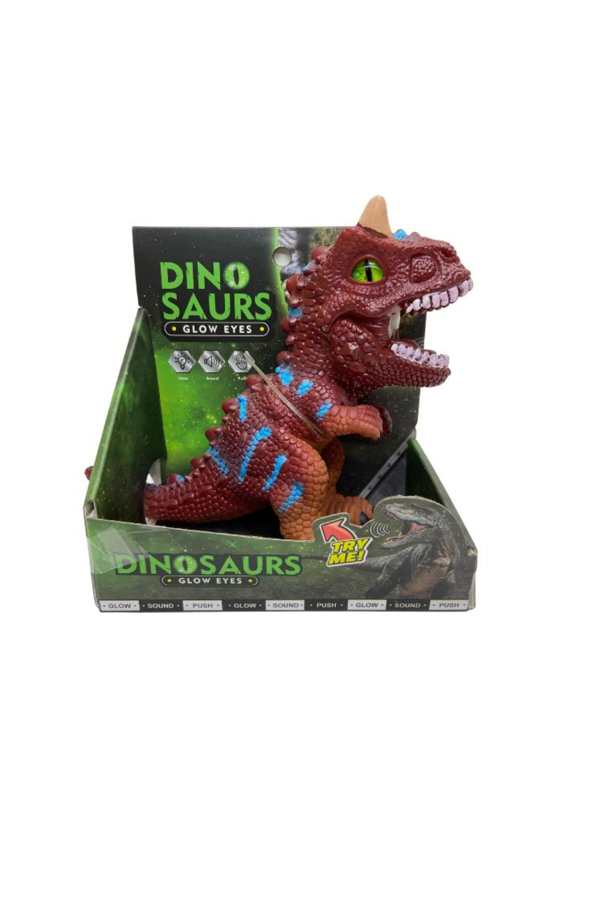 Soft Dinazor Neon Gözlü 24 Cm - LD6206B-Allosaurus (Lisinya)
