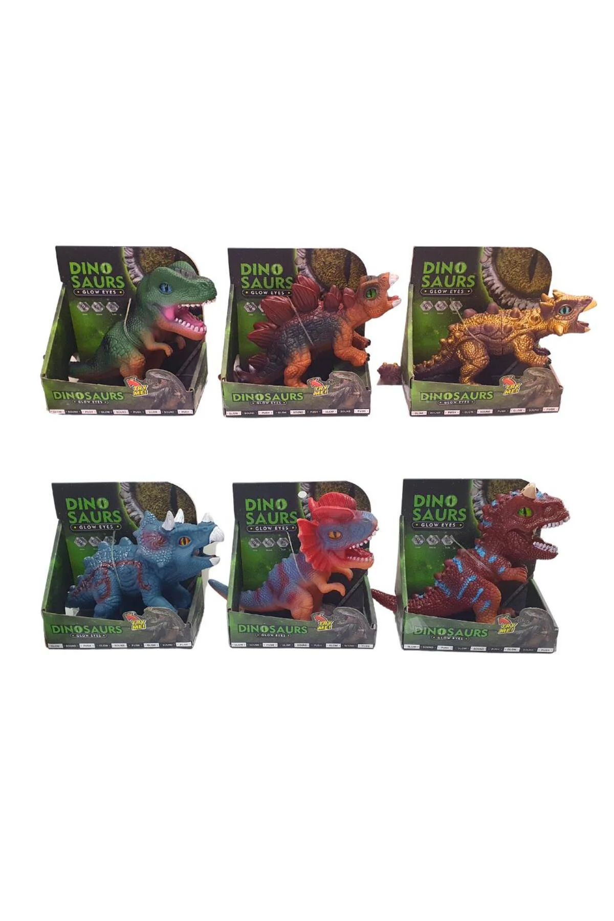 Soft Dinazor Neon Gözlü 20 Cm - LD6206B (Lisinya)