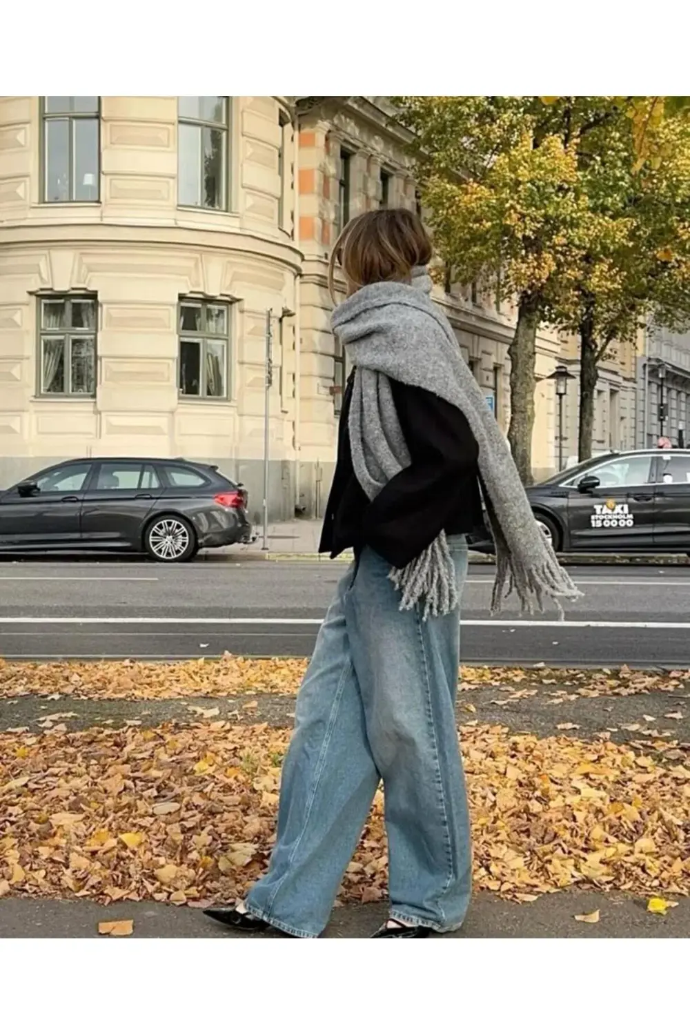 Soft İthal Yumuşak Dokulu Kadın Gri Atkı, Şal, Omuz Şalı