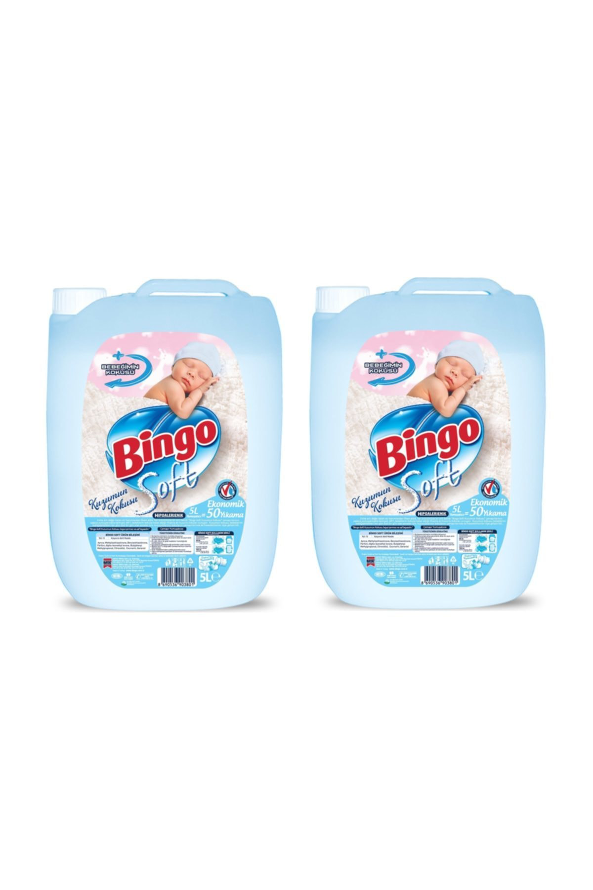 Bingo Soft Kuzumun Kokusu Çamaşır Yumuşatıcısı 5 Lt X 2 Adet