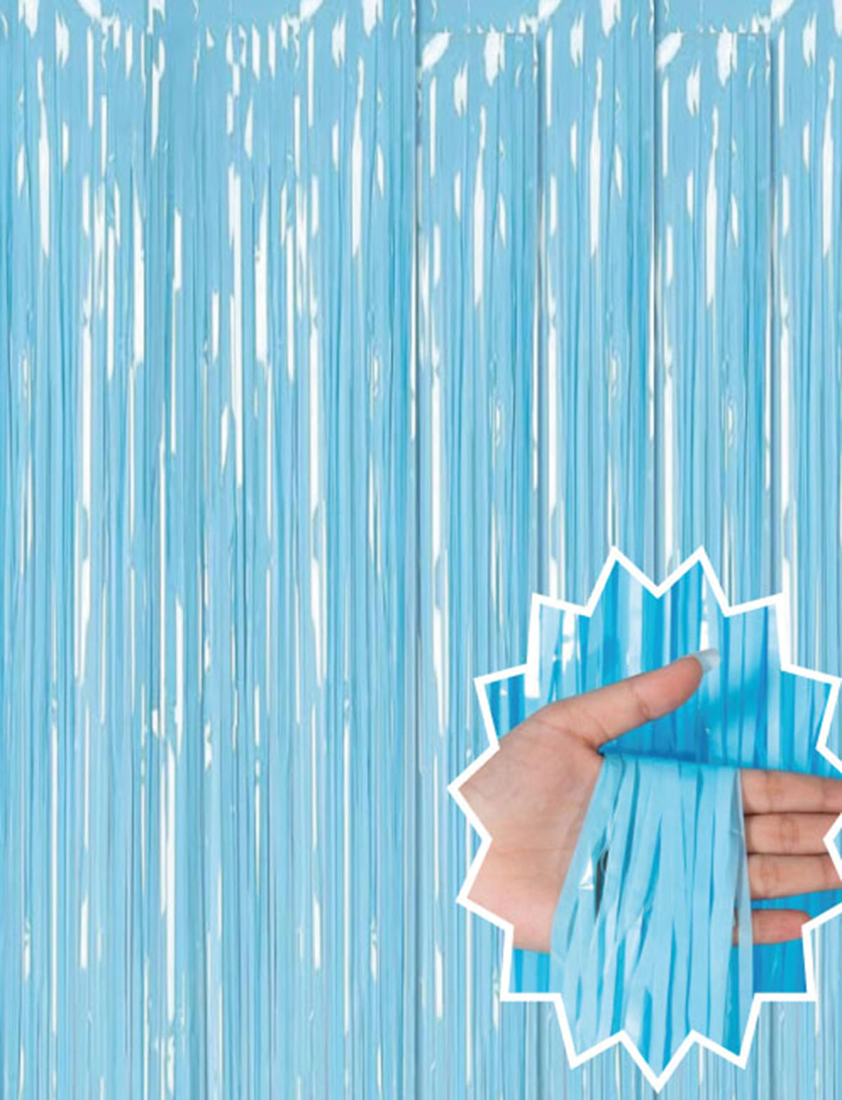 Soft Mavi Püsküllü Kapı Perdesi - Parti, Baby Shower, Sünnet Süsü Soft Mavi Püsküllü Kapı Perdesi - Parti, Baby Shower, Sünnet Süsü