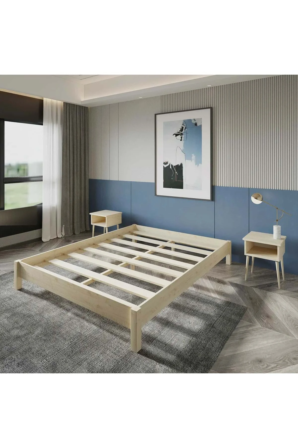 Soft Model Doğal Çam Ahşap Karyola Ve İki Komodin Set Fiyatı, Yorumları ve Özellikleri