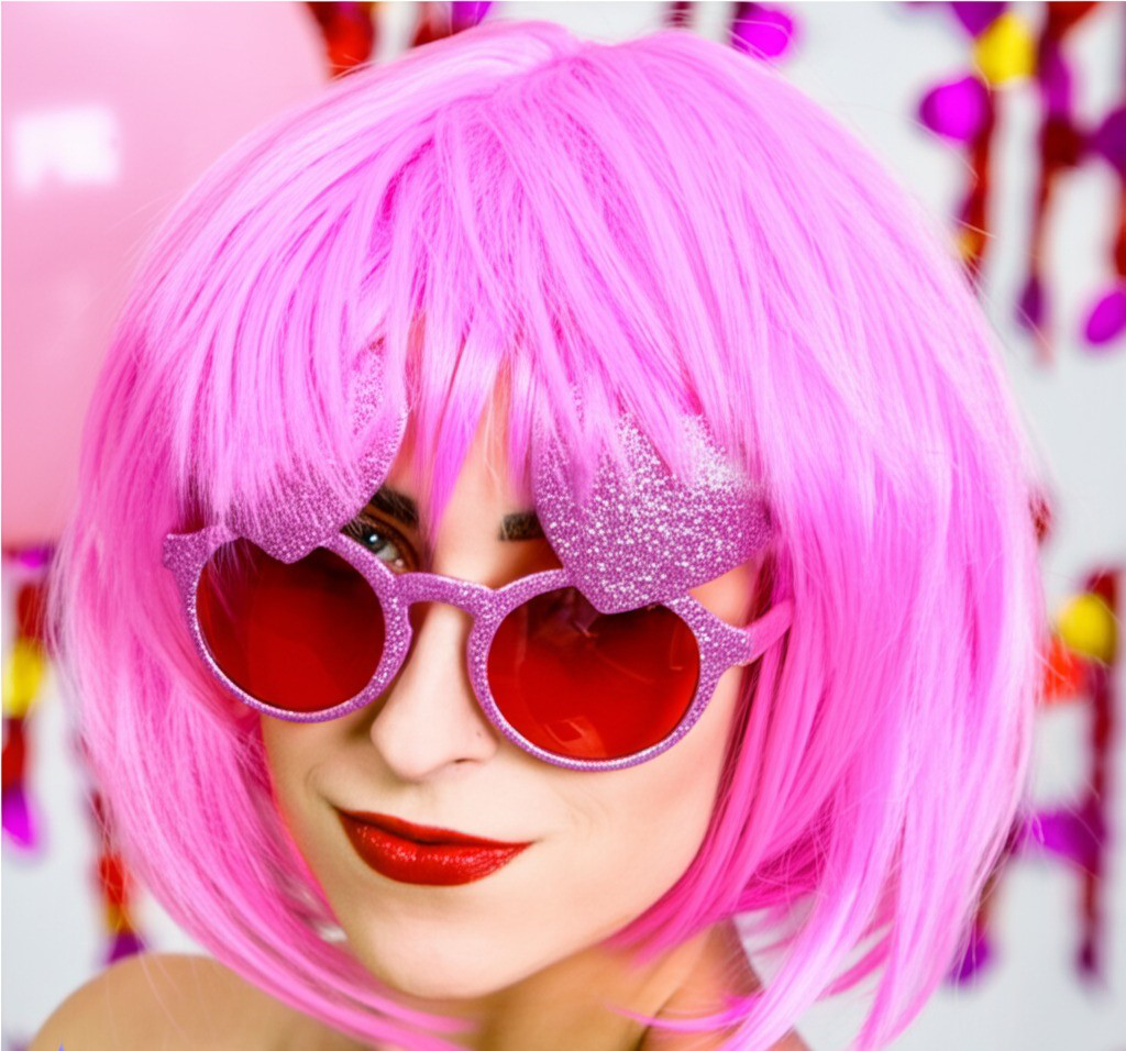 Soft Pembe Renk Parti Peruğu Küt Saç Modeli, Yetişkinler İçin Tak Soft Pembe Renk Parti Peruğu Küt Saç Modeli, Yetişkinler İçin Tak