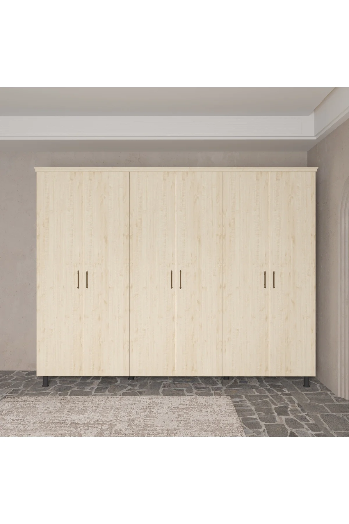 Soft Wood Model Masif Ahşap İskandinav Gardırop -6 Kapaklı Fiyatı, Yorumları ve Özellikleri