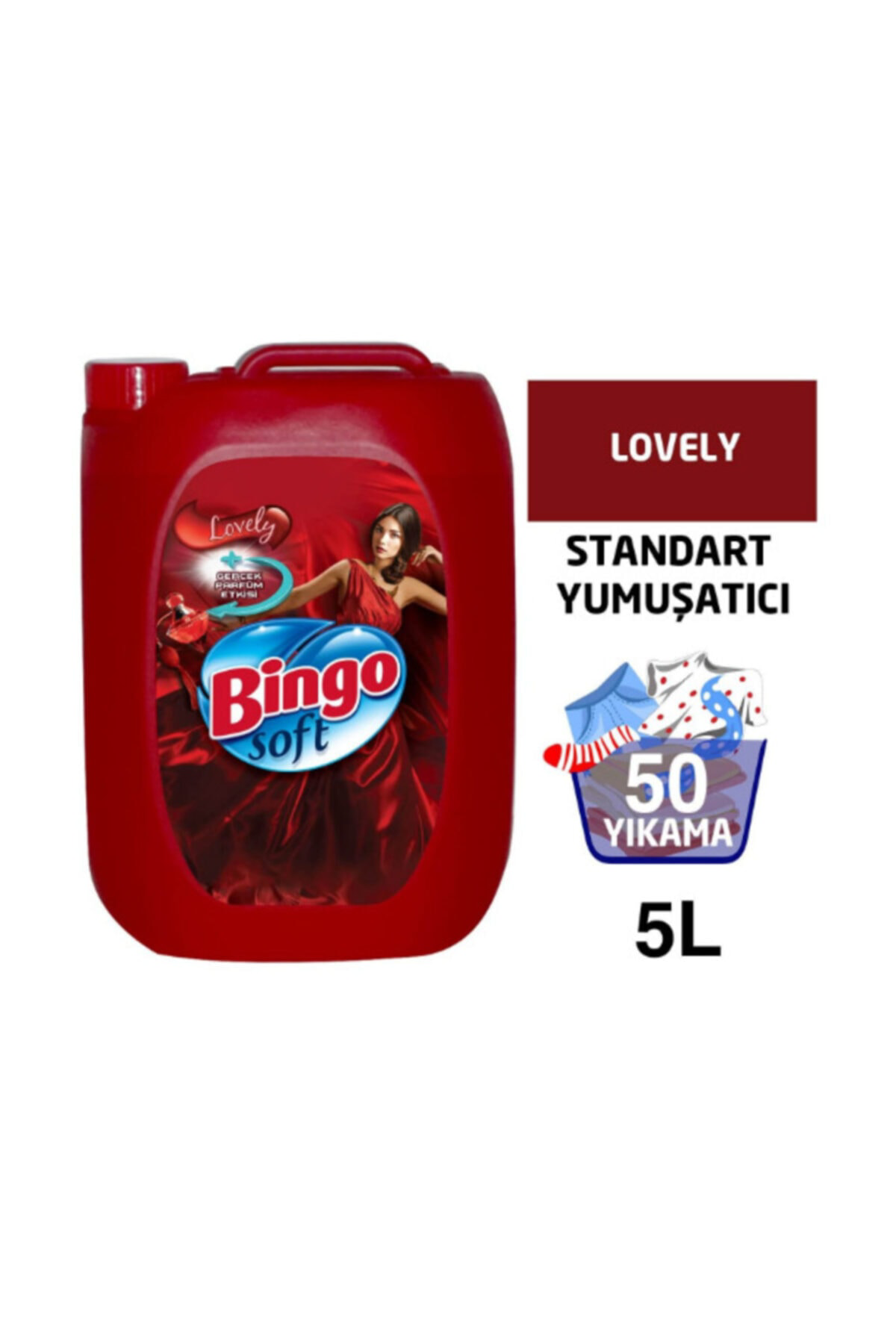 Bingo Soft Yumuşatıcı Lovely 5 Lt X 2 Adet