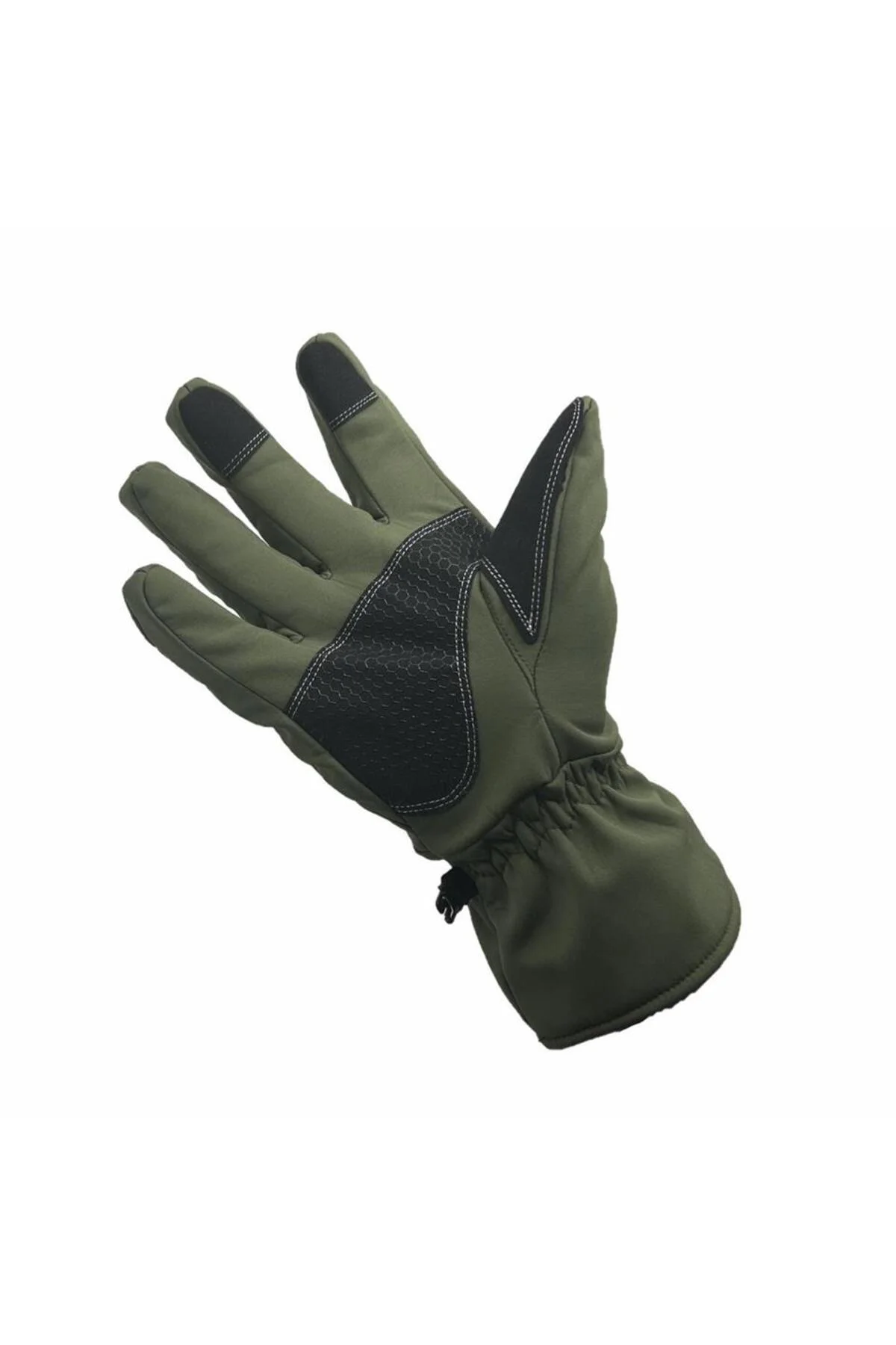Softshell Cay250 L Beden Motosiklet Spor Eldiveni Yeşil