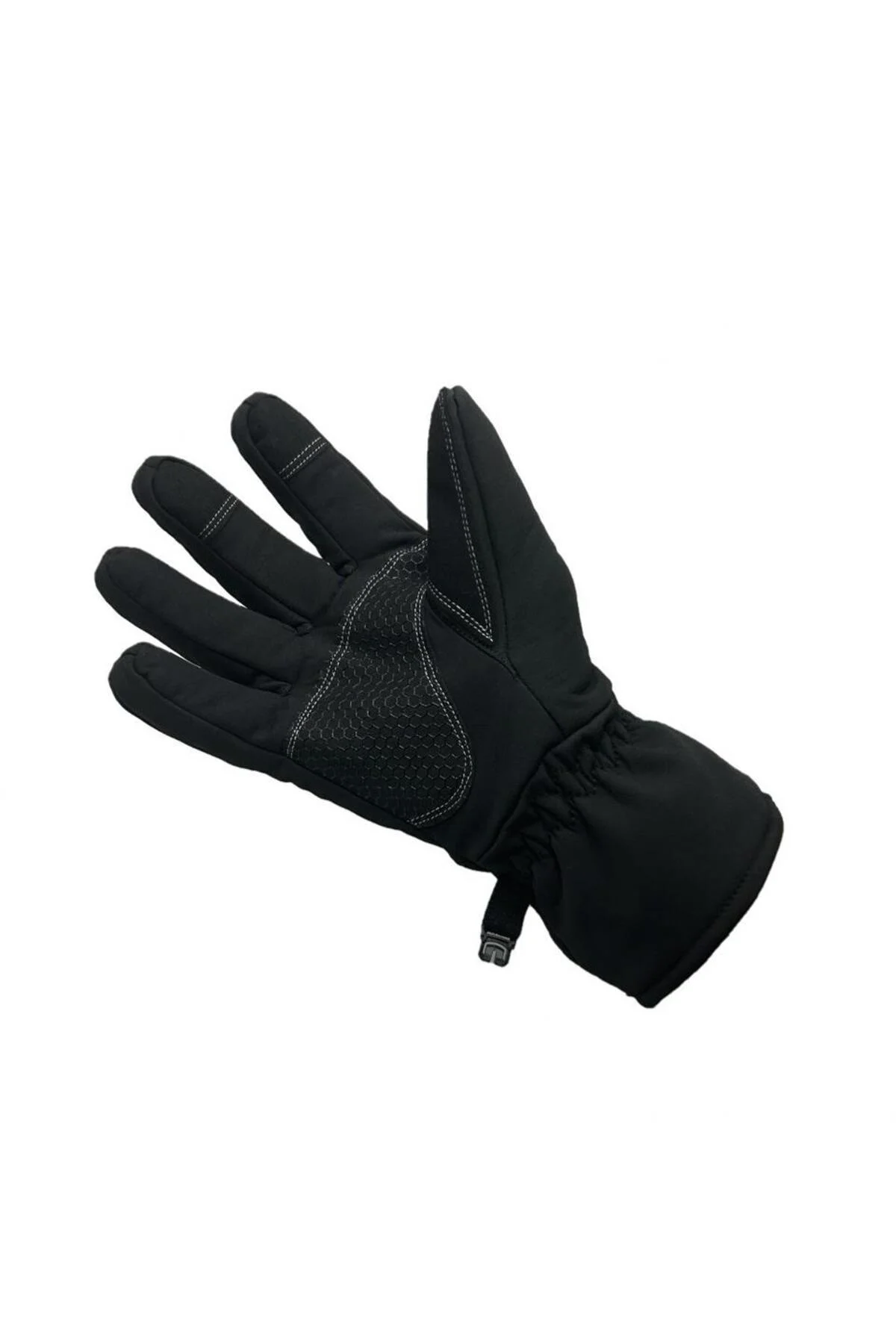 Softshell Cay254 L Beden Motosiklet Spor Eldiveni Siyah