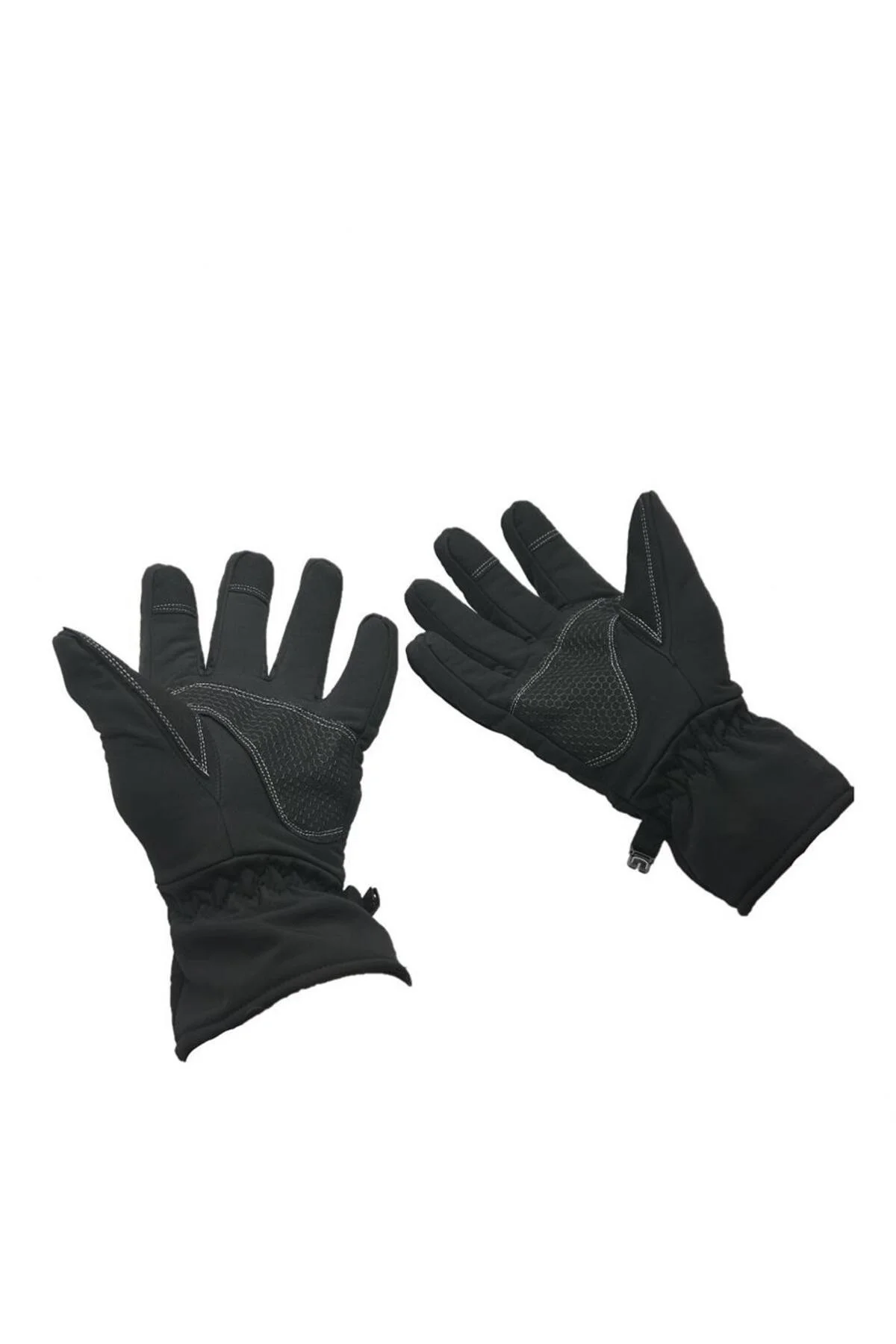 Softshell Cay254 L Beden Motosiklet Spor Eldiveni Siyah