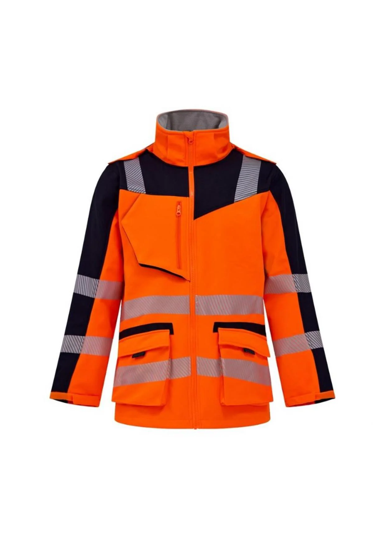 Softshell Kırçıllı Reflektörlü Parka İş Montu Turuncu