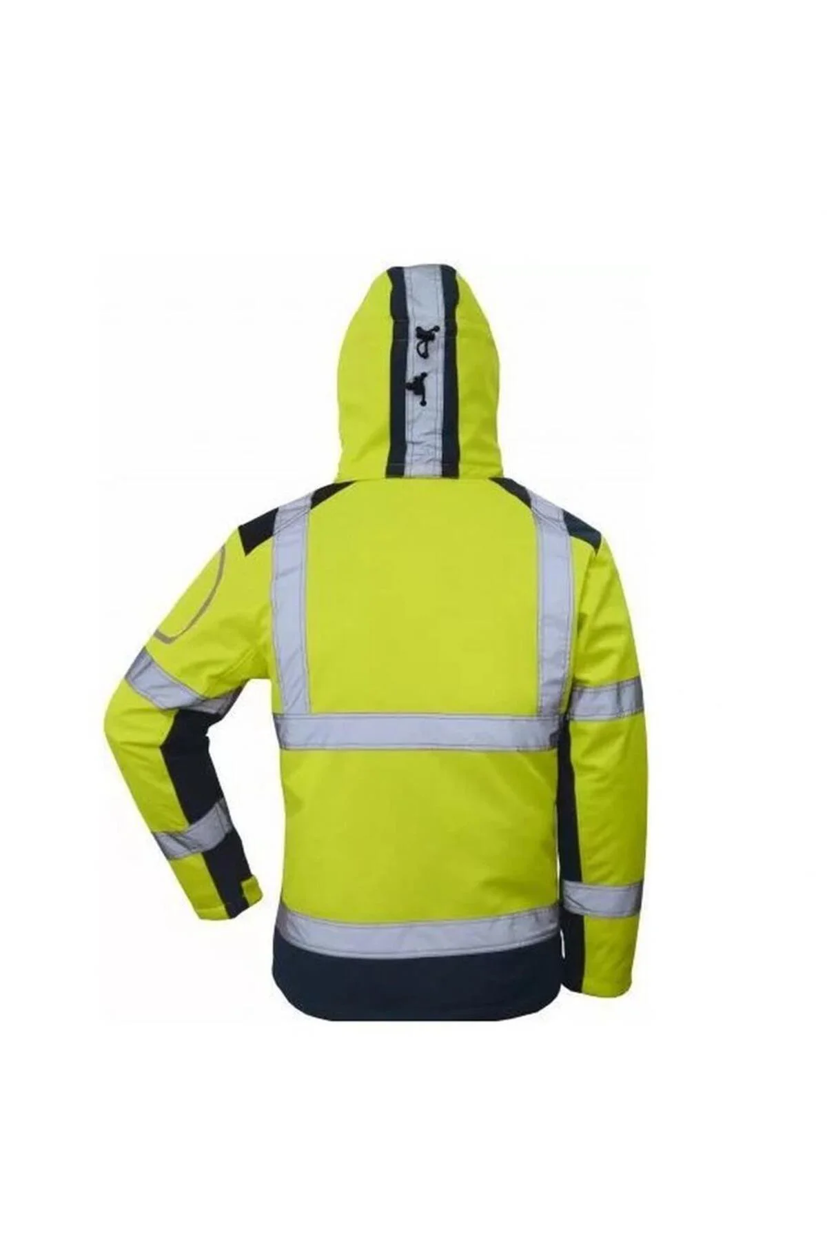 Softshell Reflektörlü İş Montu Su Geçirmez Ceket Sarı