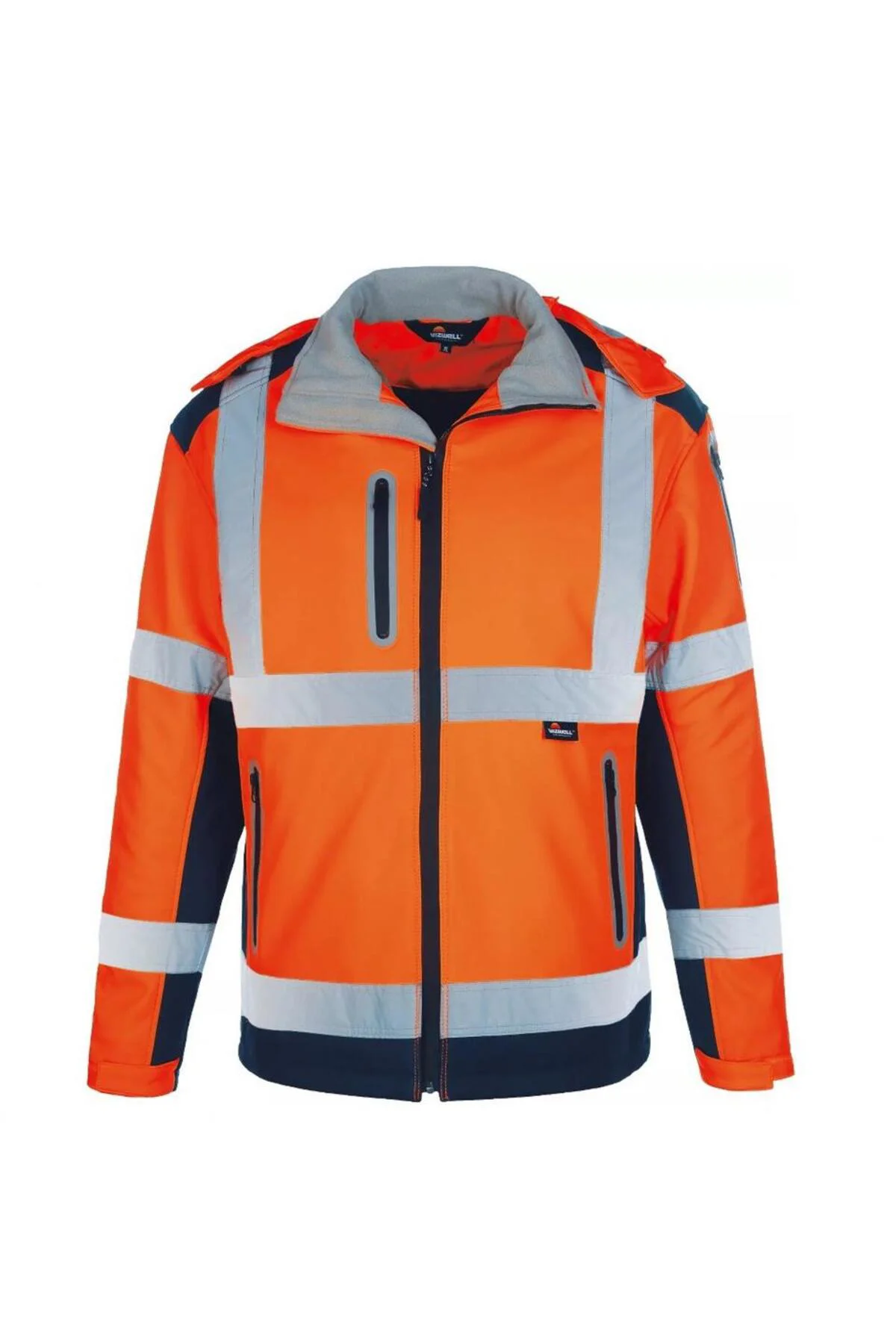 Softshell Reflektörlü İş Montu Su Geçirmez Ceket Turuncu