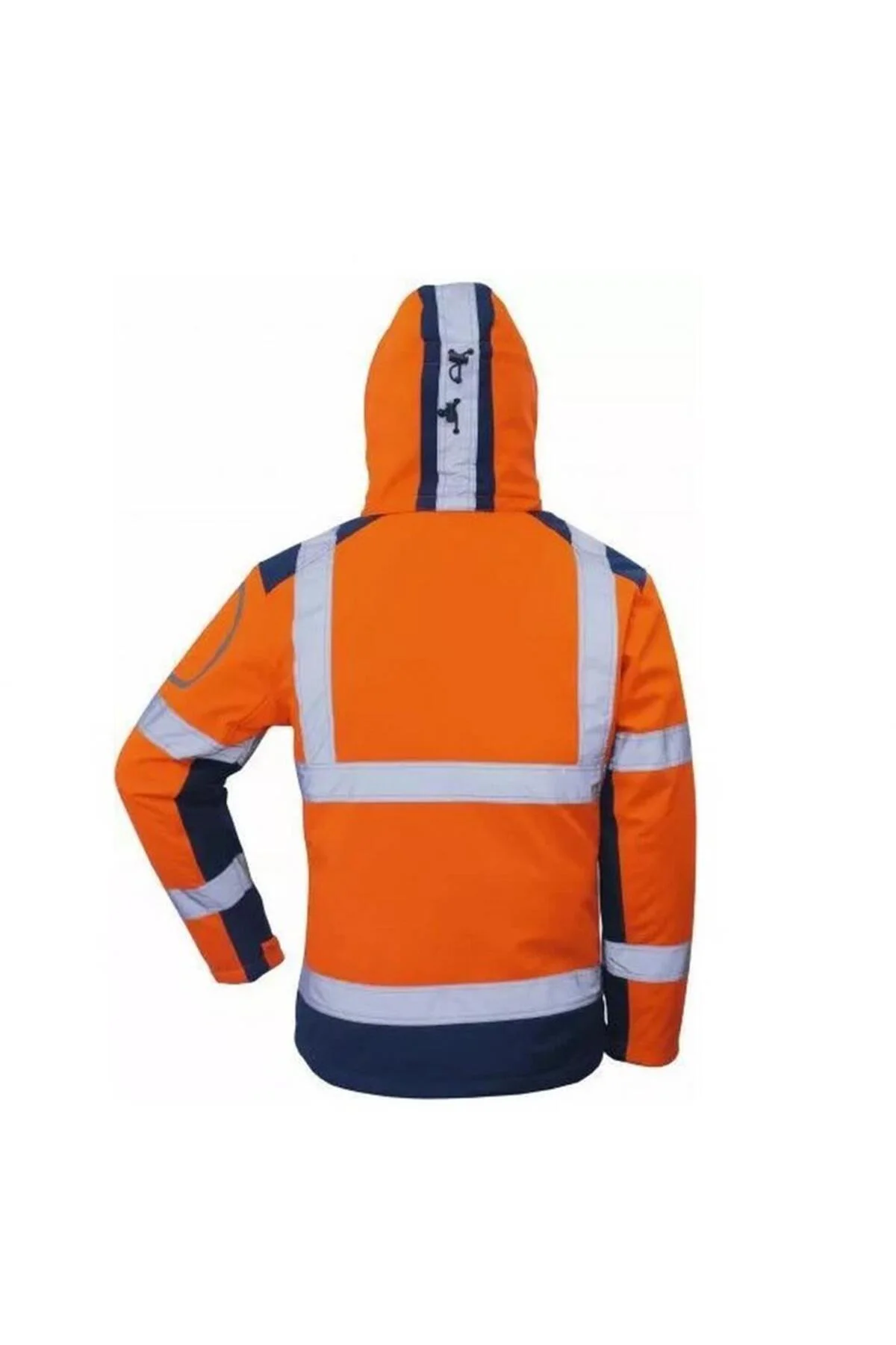 Softshell Reflektörlü İş Montu Su Geçirmez Ceket Turuncu