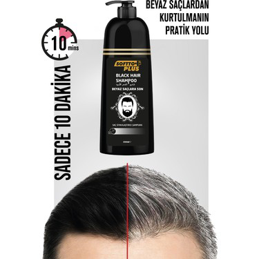 Siyahlaştirici Şampuan Softto Plus Softto Plus Saç Siyahlaştirici Şampuan