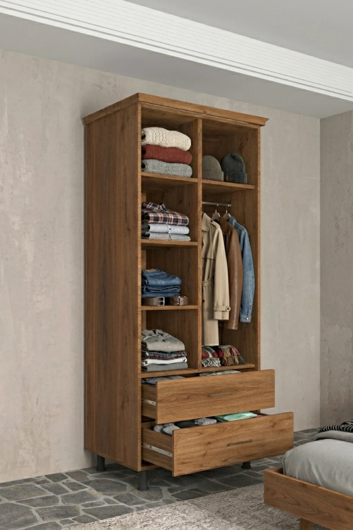 Softwood Masif Çam 2 Kapaklı Gardırop - 200 cm Yükseklik Doğal Ahşap Su Bazlı Vernikli Dolap Softwood Masif Çam 2 Kapaklı Gardırop - 200 cm Yükseklik Doğal Ahşap Su Bazlı Vernikli Dolap Fiyatı, Yorumları ve Özellikleri