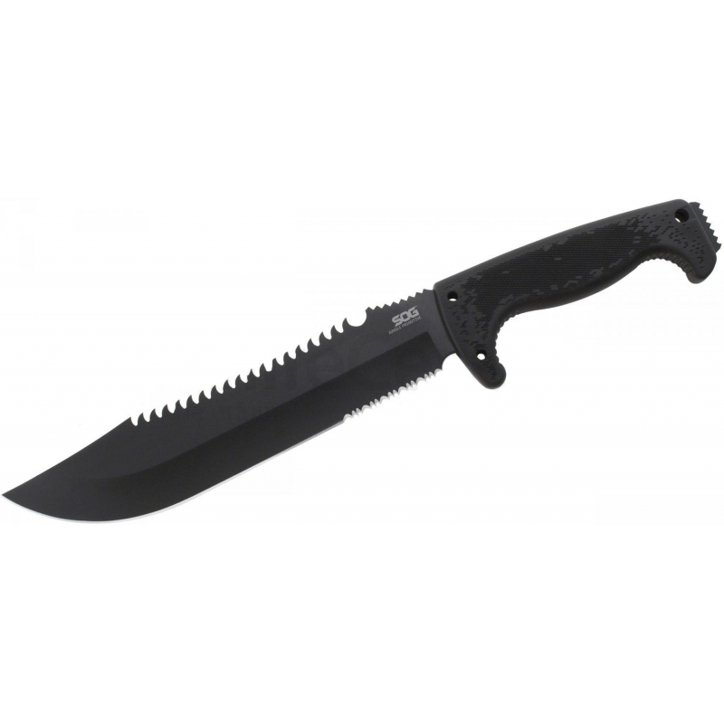 Sog F03T Kamp Tırtıklı Testereli Outdoor Pala / Bıçak 39 cm - Kau