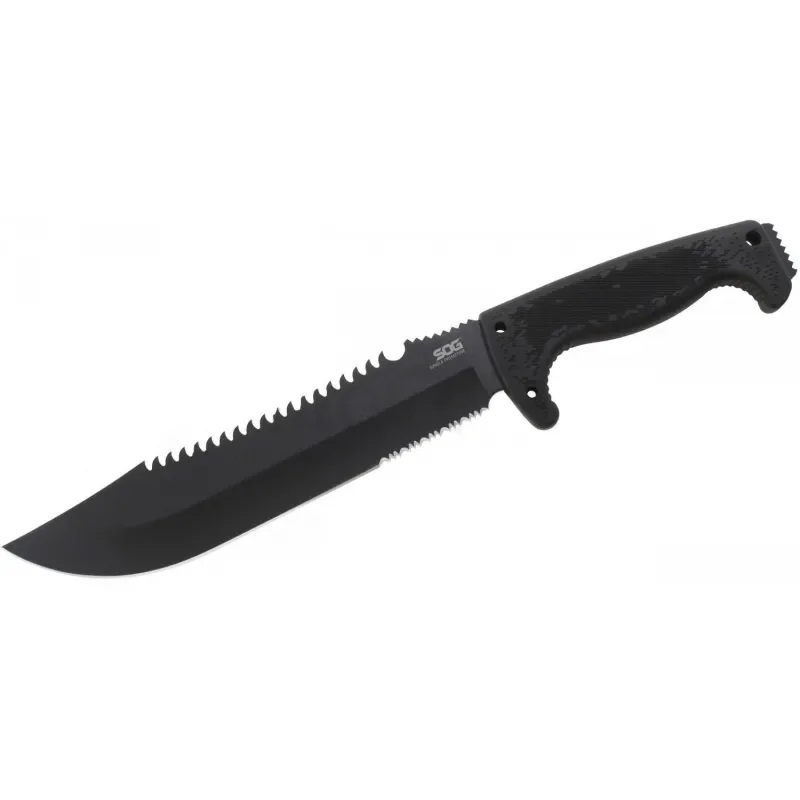 Sog F03T Kamp Tırtıklı Testereli Outdoor  / Bıçak 39 cm - Kauçuk Saplı