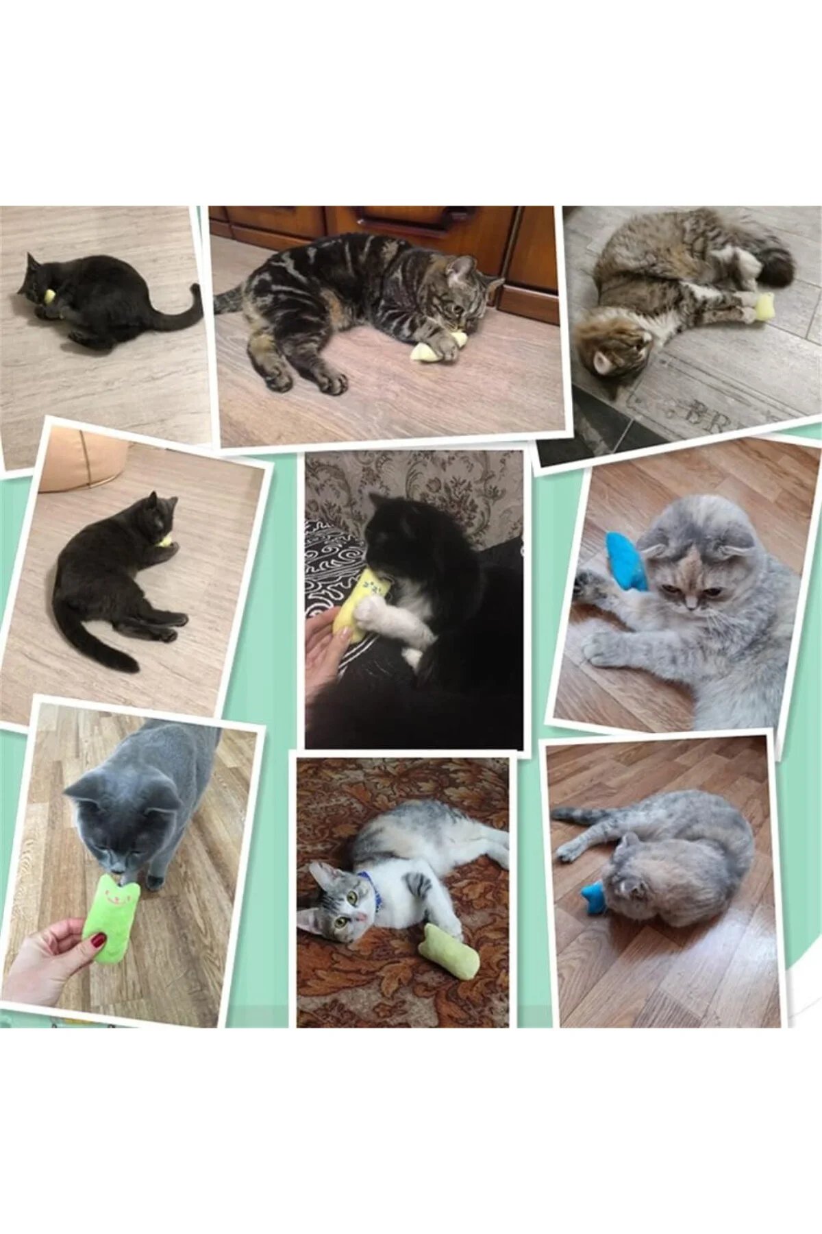 SOGUD Catnip Kedi Oyuncağı Kahverengi – Sesli Peluş Kedi Oyuncak,