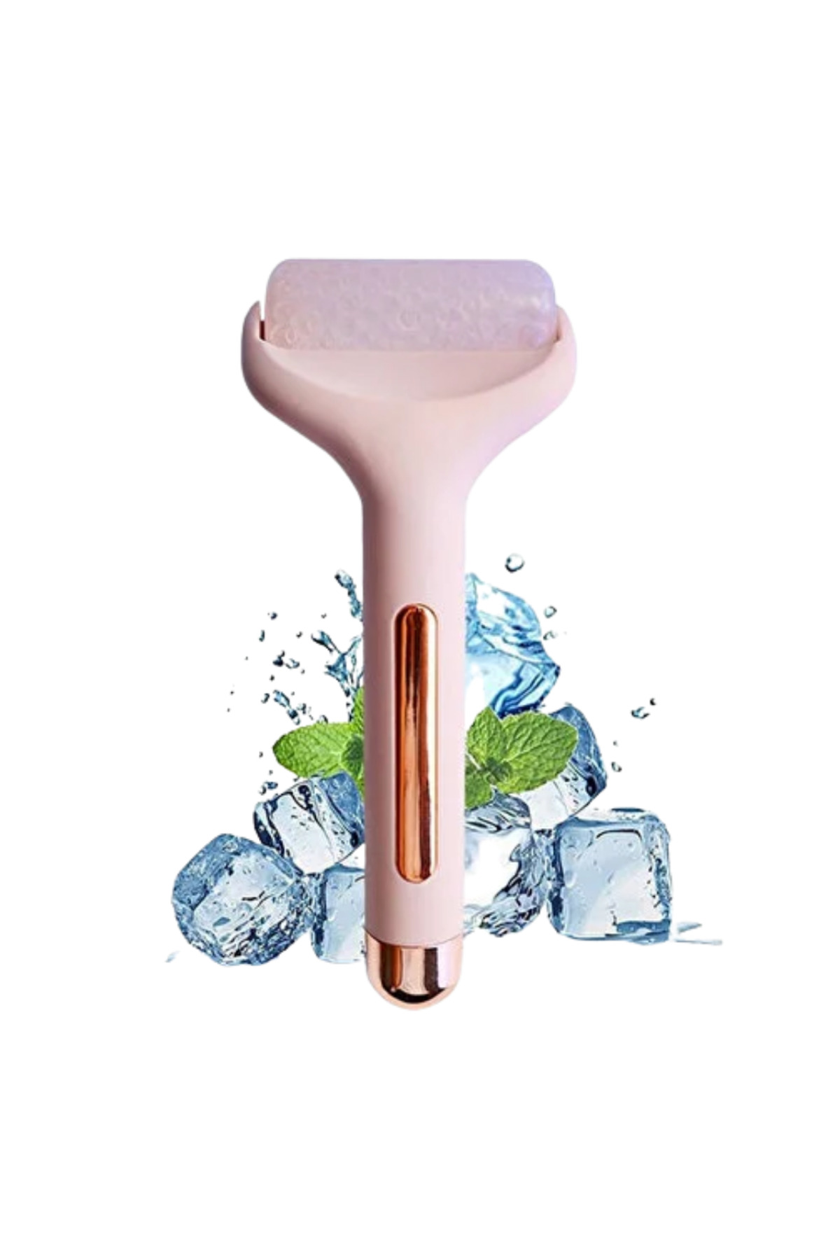 Soğuk Jel Başlıklı Buz Silindiri Yüz Masaj ve Bakım Aleti - Lisin