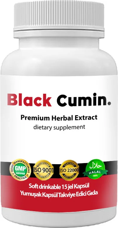 Soğuk Sıkım Siyah Kimyon Tohumu Yağı - Nigella Sativa 15 Soft Jel Kapsül | Bağışıklık Desteği