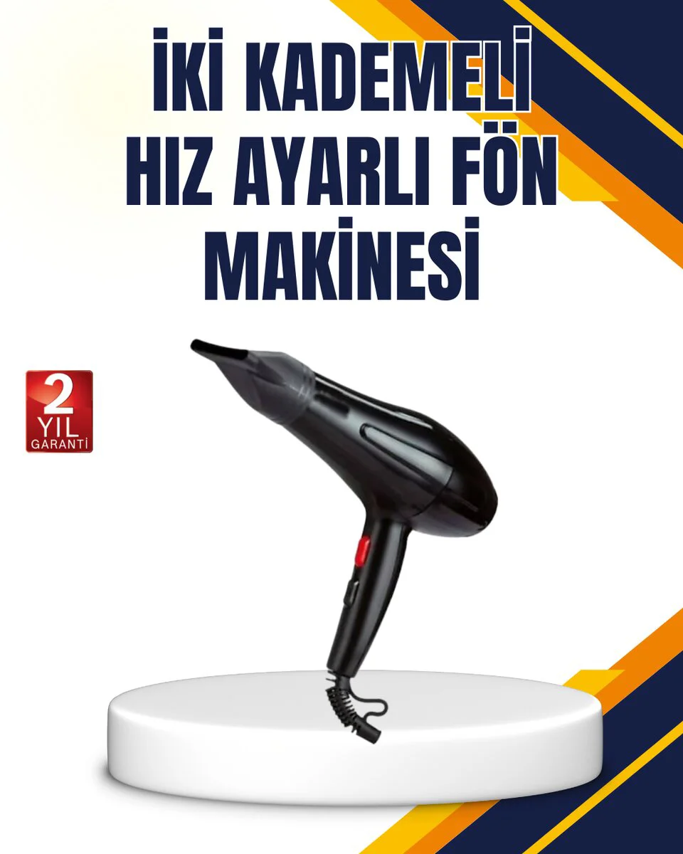 Soğuk Üfleme Özellikli 2200W Profesyonel Fön Makinesi - Hızlı Kurutma ve Saç Şekillendirme