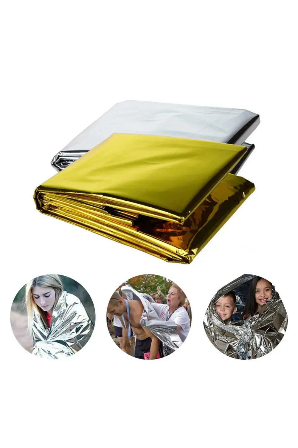 SOĞUK VE SICAK TUTAN ÇİFT TARAFLI GOLD ACİL DURUM BATTANİYESİ