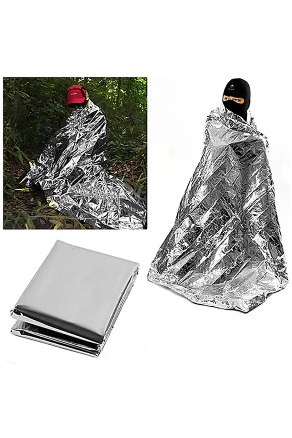 SOĞUK VE SICAK TUTAN ÇİFT TARAFLI GÜMÜŞ ACİL DURUM BATTANİYESİ (5