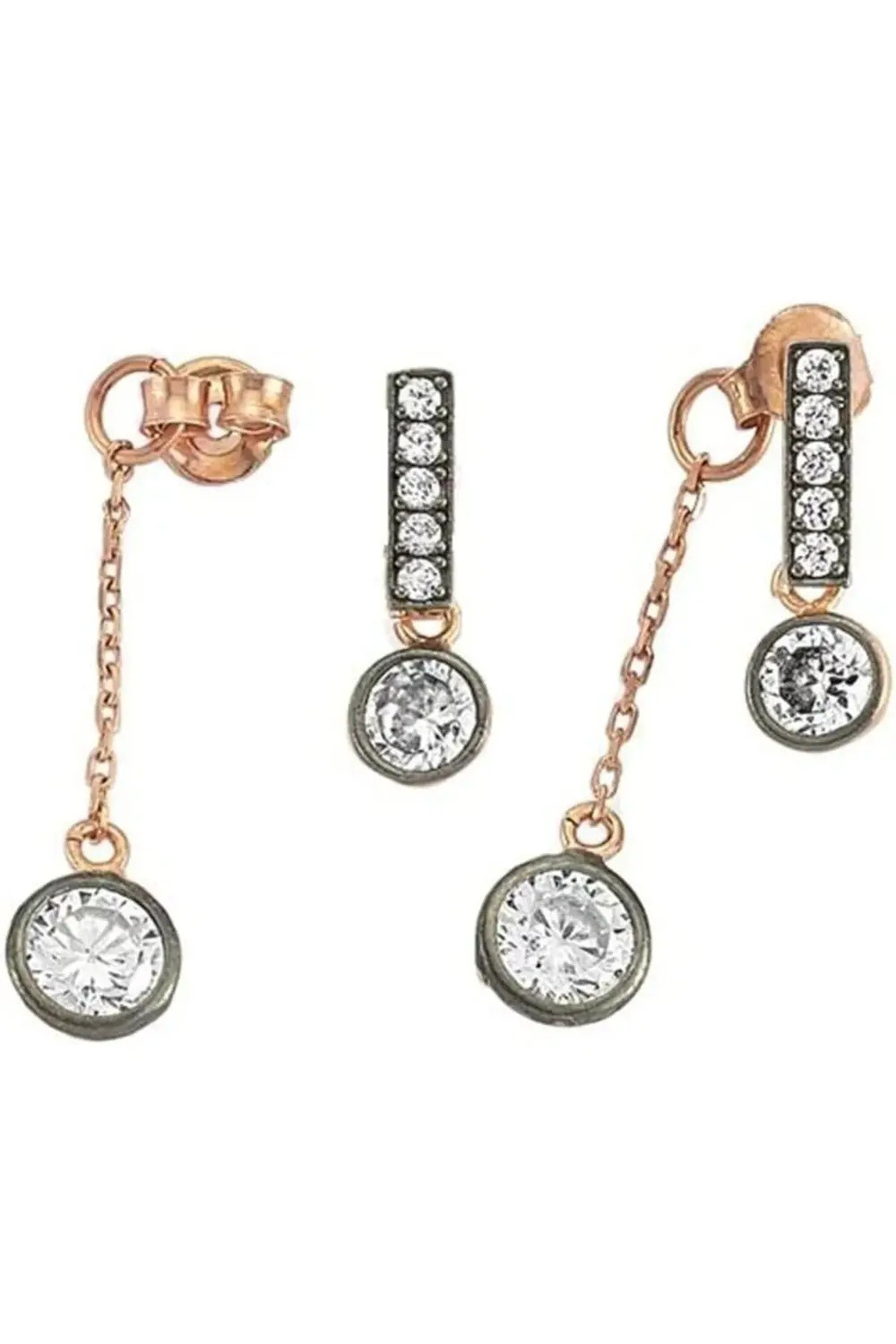 Söğütlü Silver 925 ayar gümüş rose özel tasarım kupe 395519