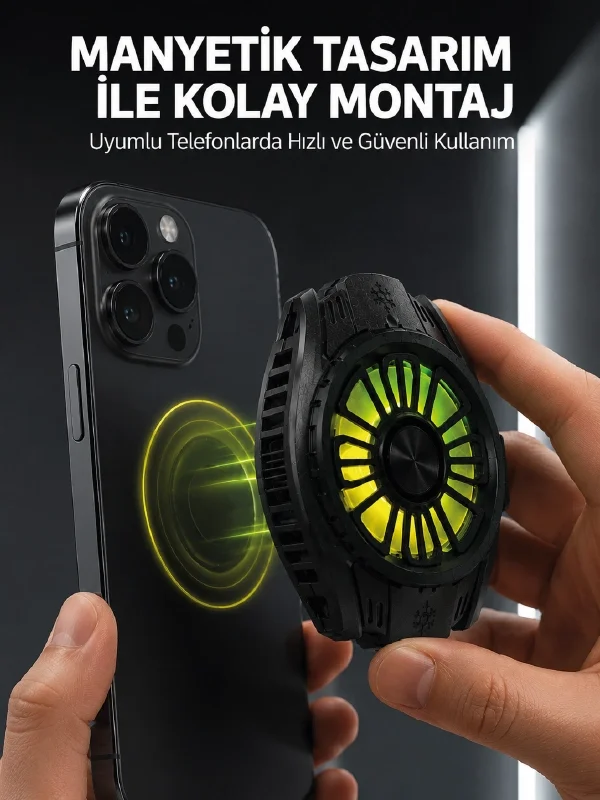 Soğutma Teknolojili RGB Işıklı Telefon Soğutucu