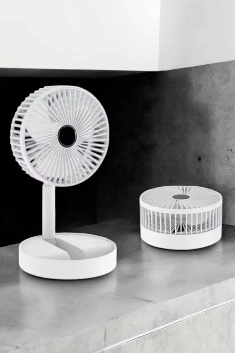 Soğutucu Vantilatör Telefon Standlı Mini Fan – 3 Kademeli ve Şarj Edilebilir Portable Fan