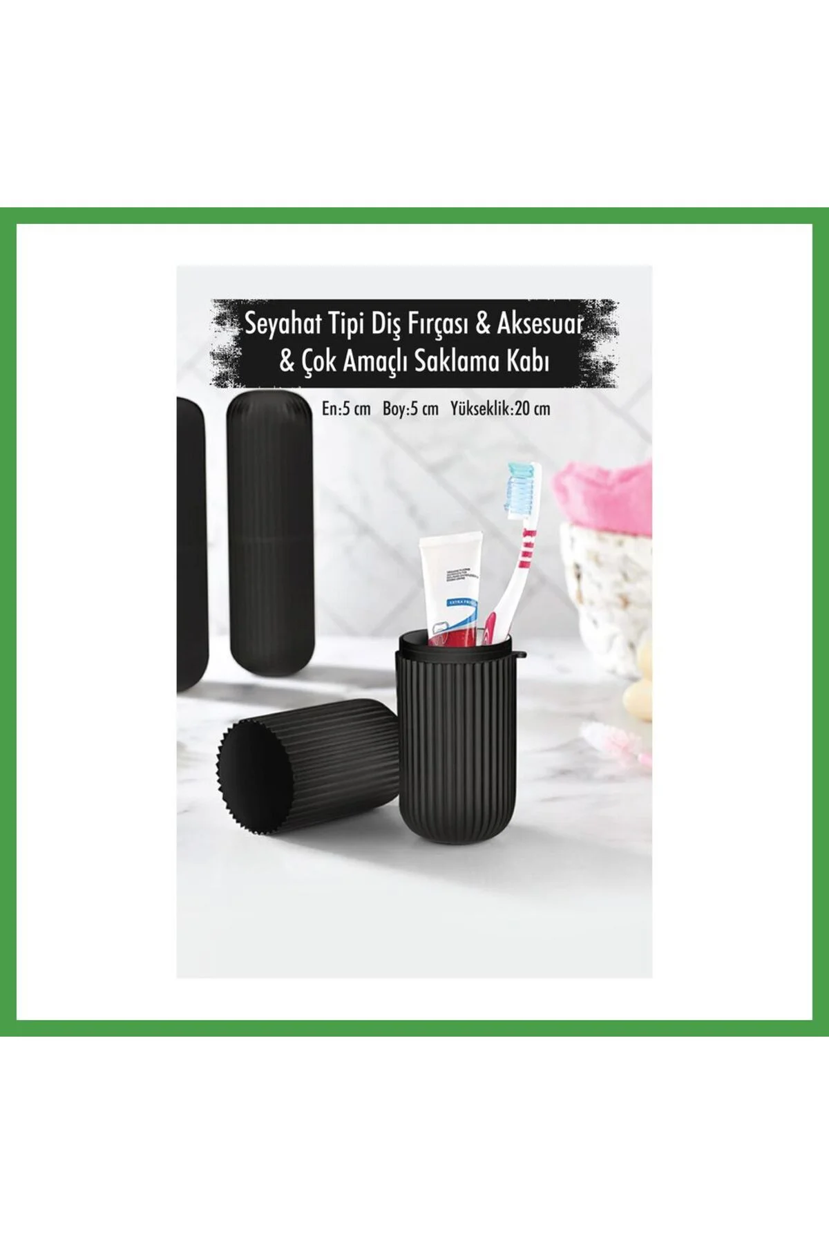 Soi Home s h Siyah Seyahat Tipi Diş Fırçası & Aksesuar Kutusu & Çok Amaçlı Saklama Kabı SOI Soi Home s h Siyah Seyahat Tipi Diş Fırçası & Aksesuar Kutusu & Çok Amaçlı Saklama Kabı SOI