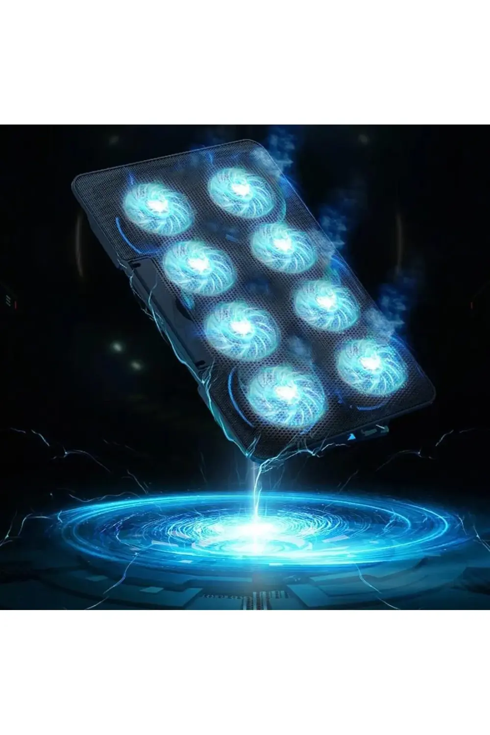 Şok Soğutma Profesyonel Dizüstü Bilgisayar Soğutucu Laptop Işıklı