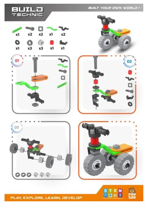 Sök Tak 18 Parça Motorsiklet Build Technic - 4100101-2-18 - 1 ADET Fiyatı, Yorumları ve Özellikleri