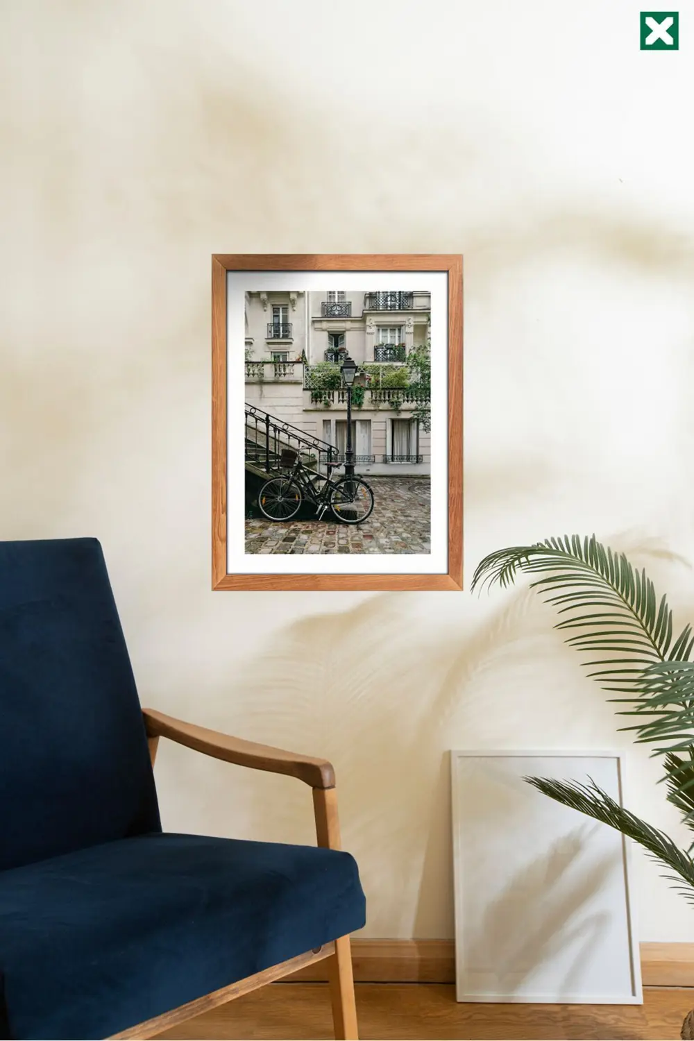 Sokak Arası Eyfel Kulesi 3'lü Set , Çerçeve Görünümlü Modern Mdf 