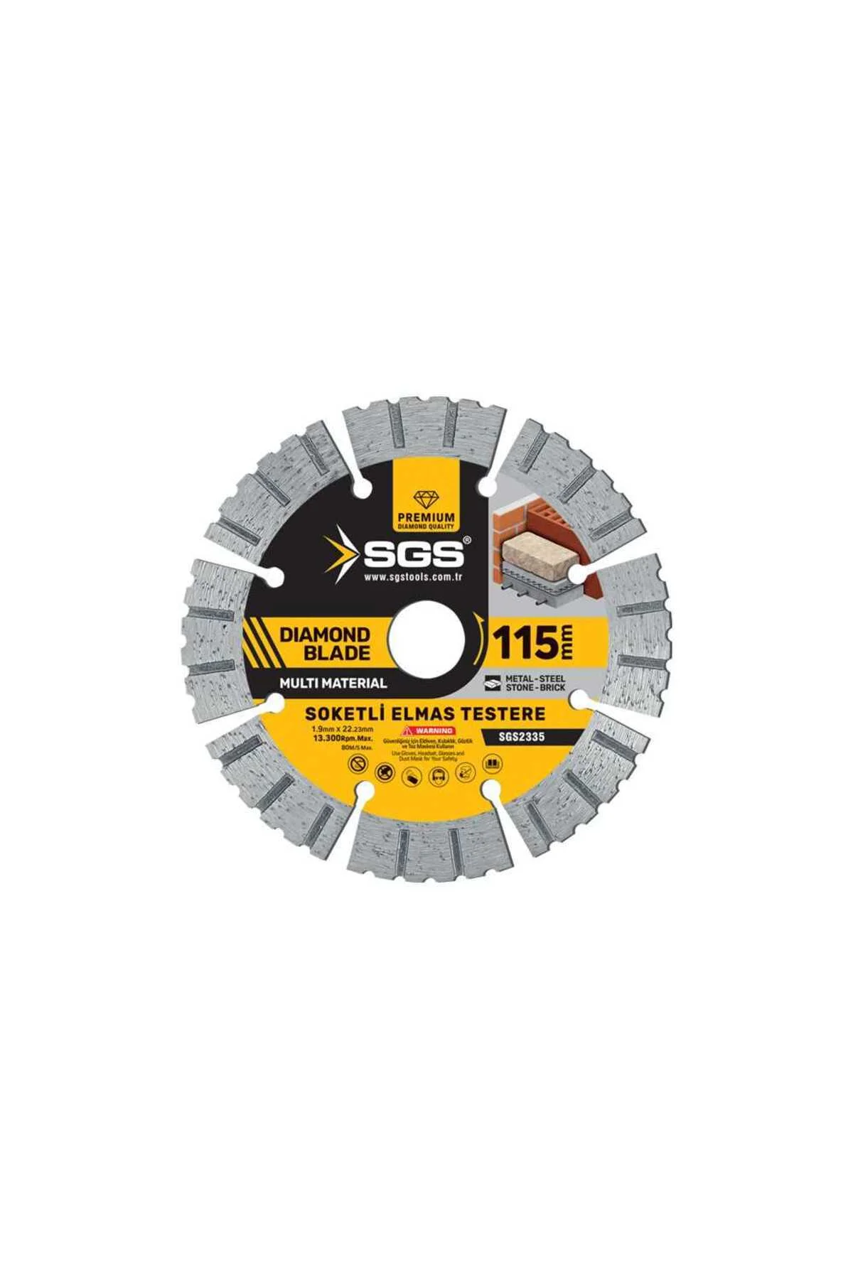 SOKETLİ ELMAS TESTERE MULTI-MATERIAL KESİCİ 115mm SOKETLİ ELMAS TESTERE MULTI-MATERIAL KESİCİ 115mm