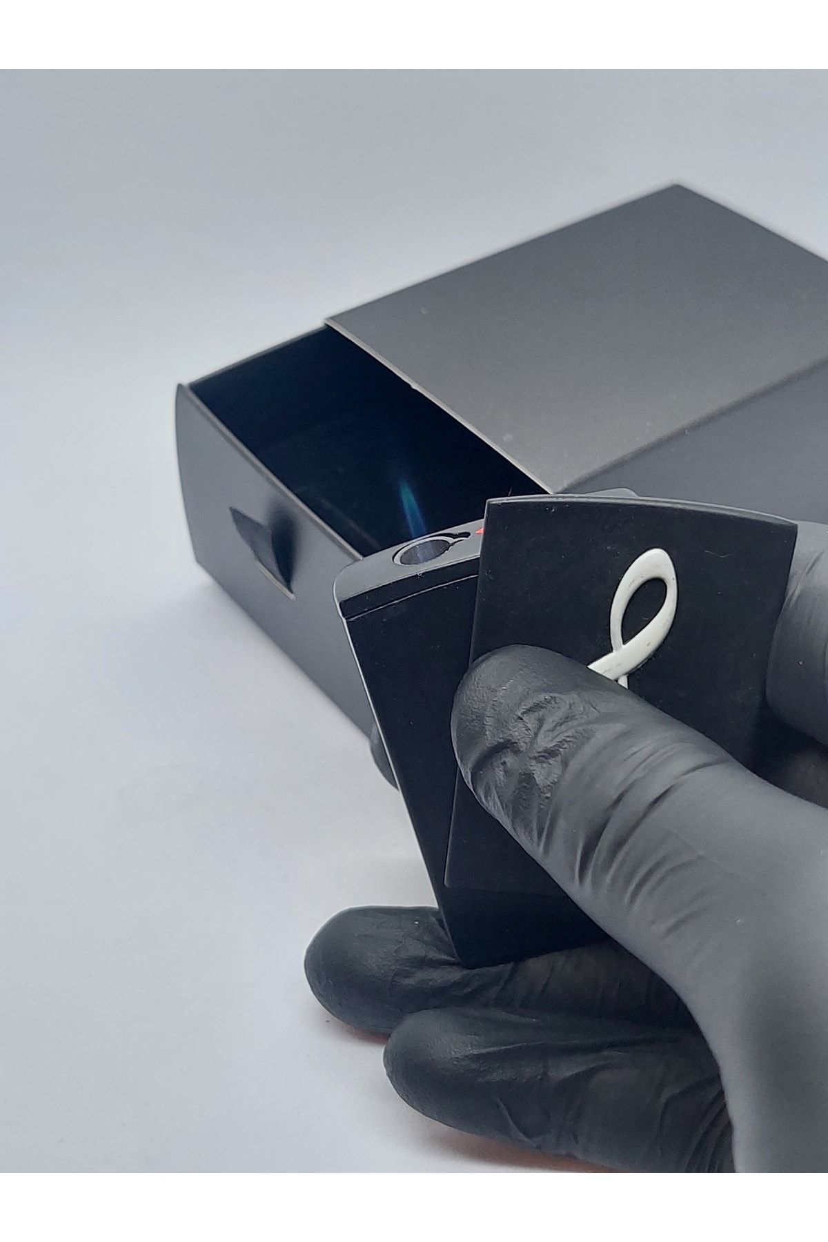 Pnp Sol Anahtarı Desenli Metal Rüzgar Çakmağı Müzik Desenli Çakmak Mü