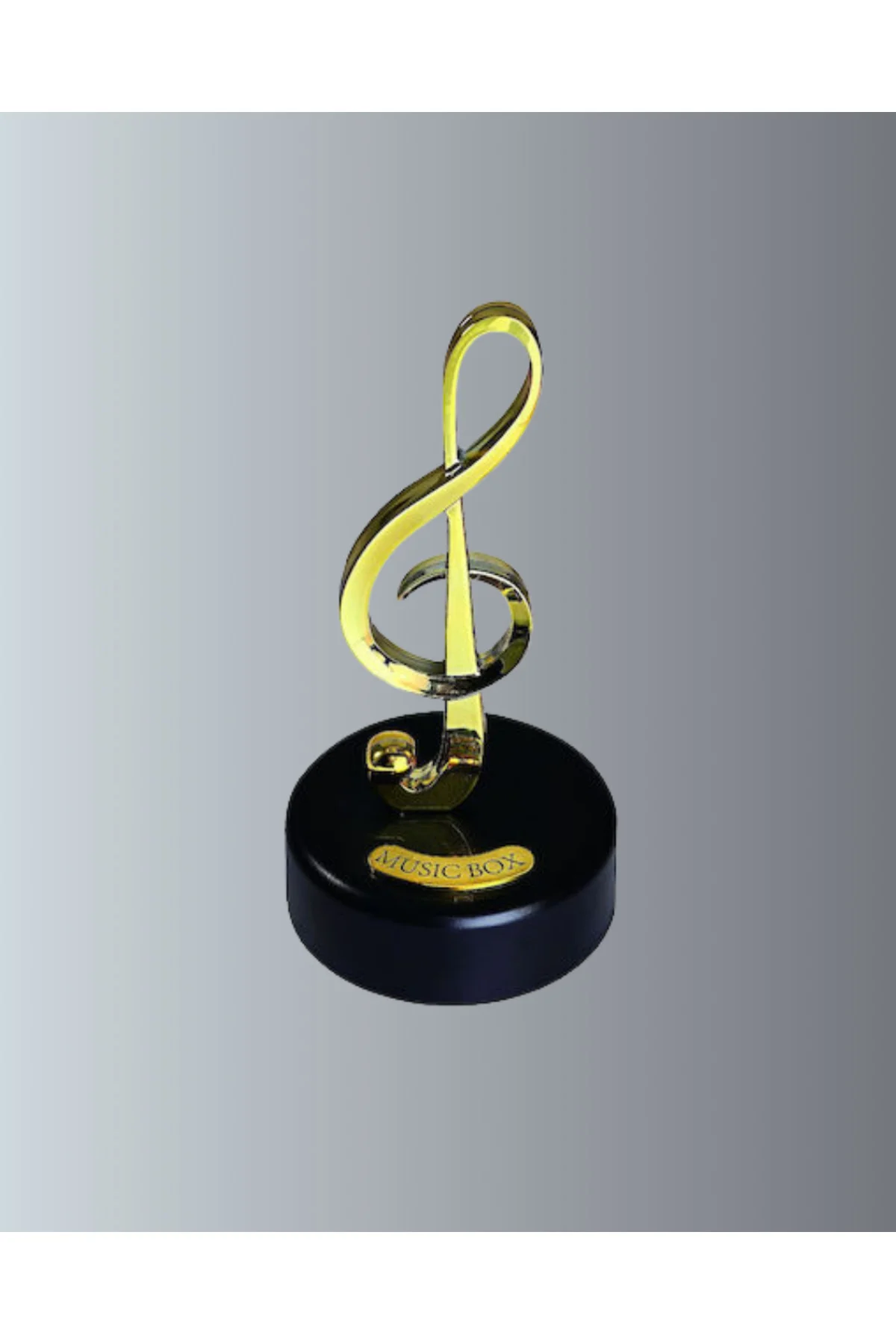 Sol Anahtarı Temalı Döner Müzik Kutusu Melodili Dekoratif Ürün