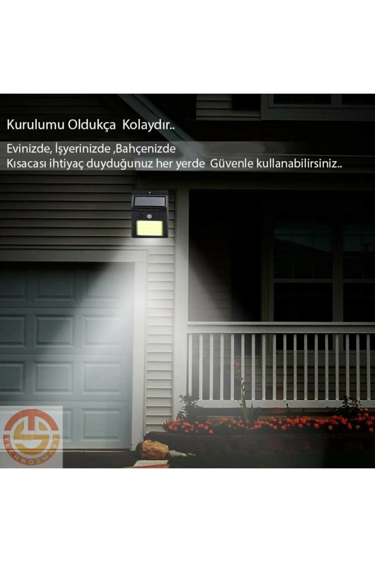 Solar 48 LED Bahçe Lambası - Geniş Açılı Panel - Duvara Monte Fiyatı, Yorumları ve Özellikleri