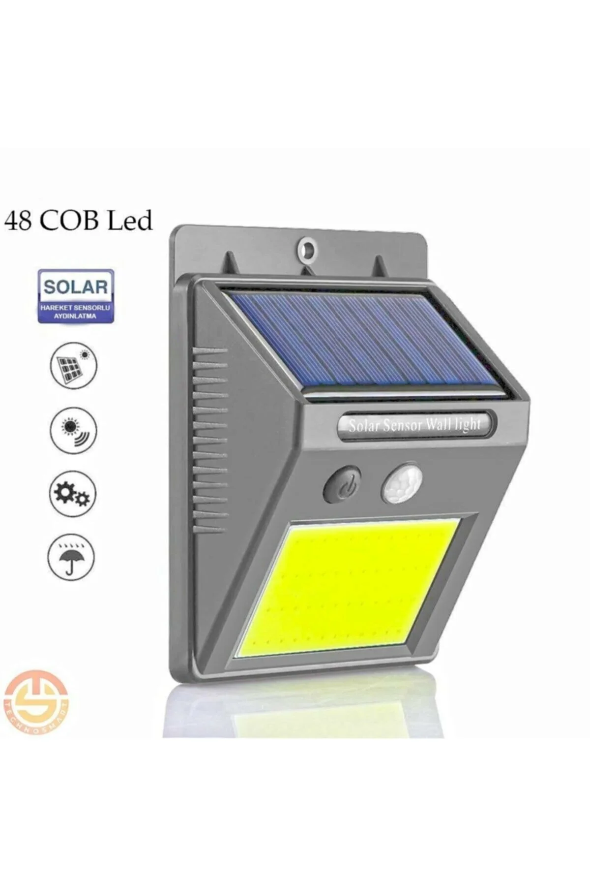 Solar 48 LED Bahçe Lambası - Geniş Açılı Panel - Duvara Monte Fiyatı, Yorumları ve Özellikleri