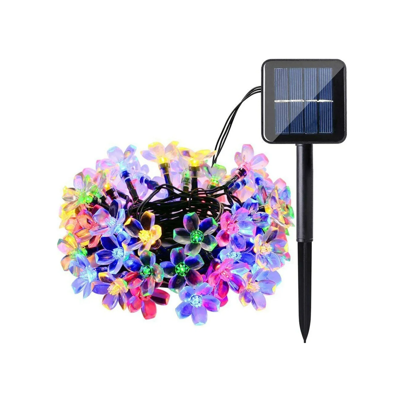 Solar 5 M 50 Led Papatya Rgb 8 Fonksiyonlu