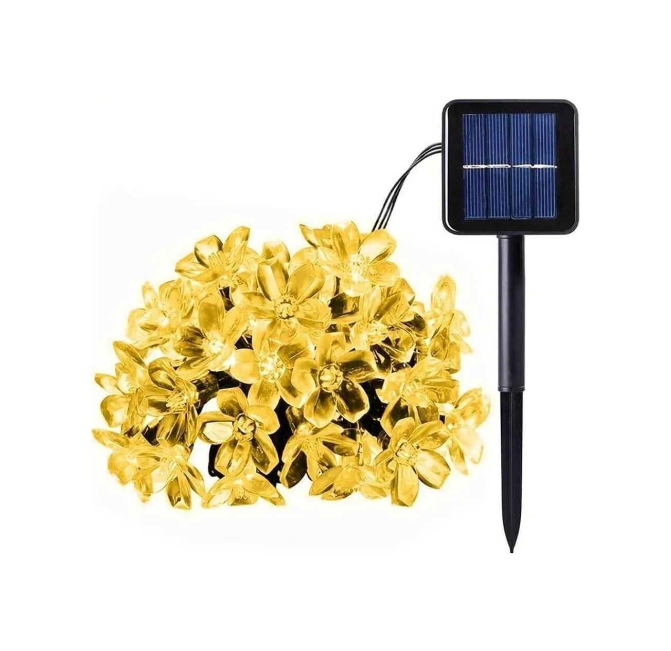 Solar 5m 50 Led Papatya Gün Işığı 8 Fonksiyonlu Diğer