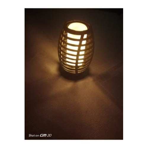 Woody Sofia Solar Alev Efektli Bahçe Lambası