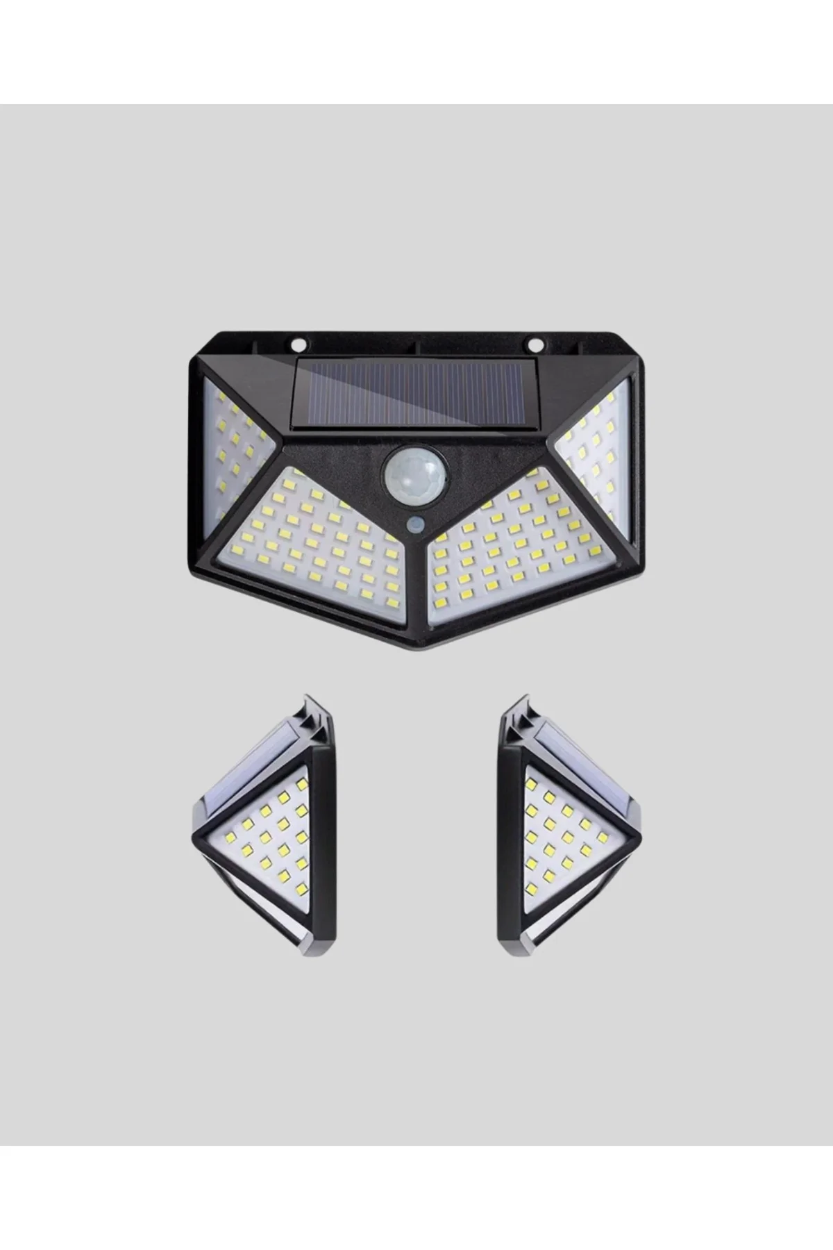 Solar Bahçe Lambası 100 LED Hareket Sensörlü Güneş Enerjili Aydın