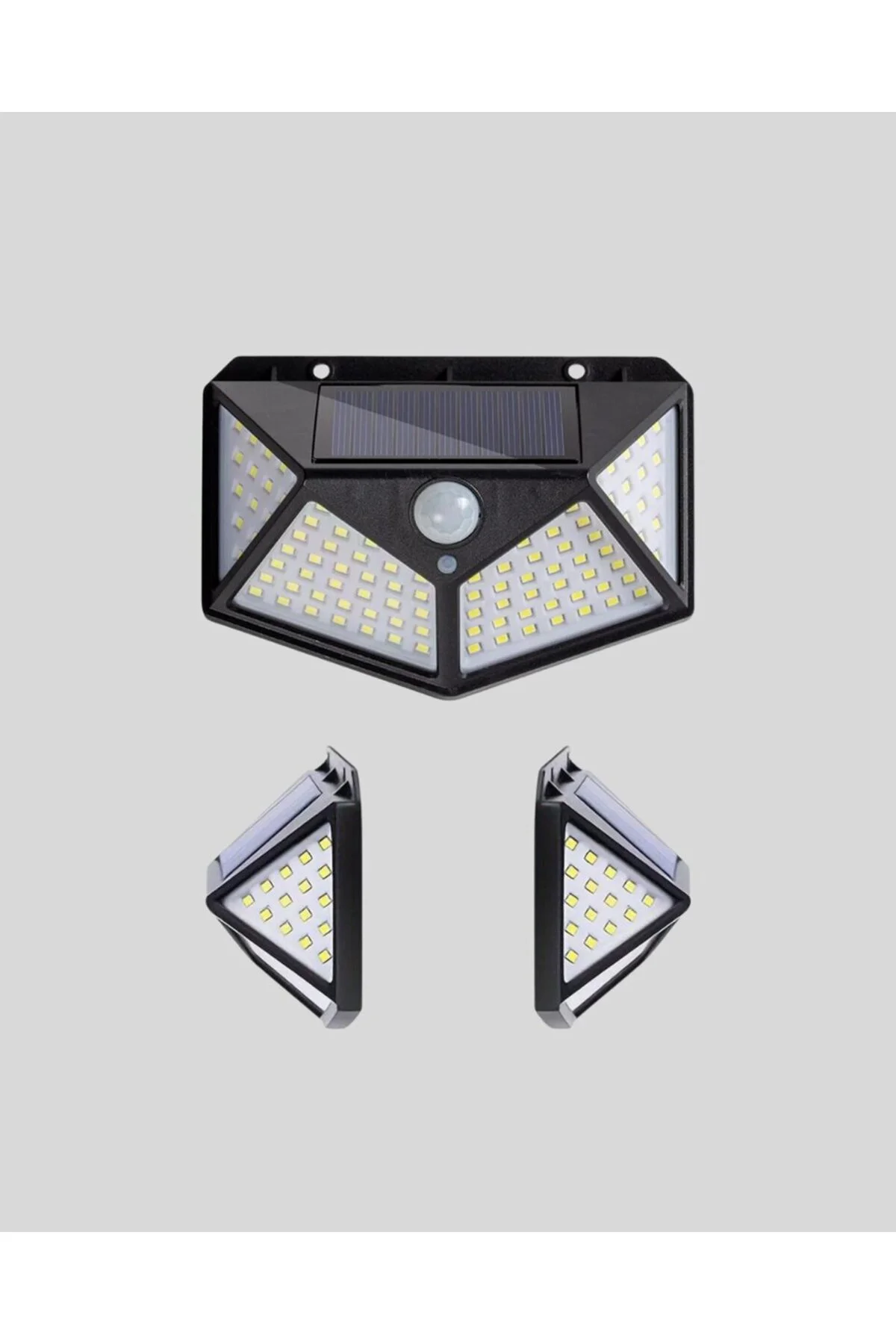 Solar Bahçe Lambası 100 LED Hareket Sensörlü Güneş Enerjili Aydın