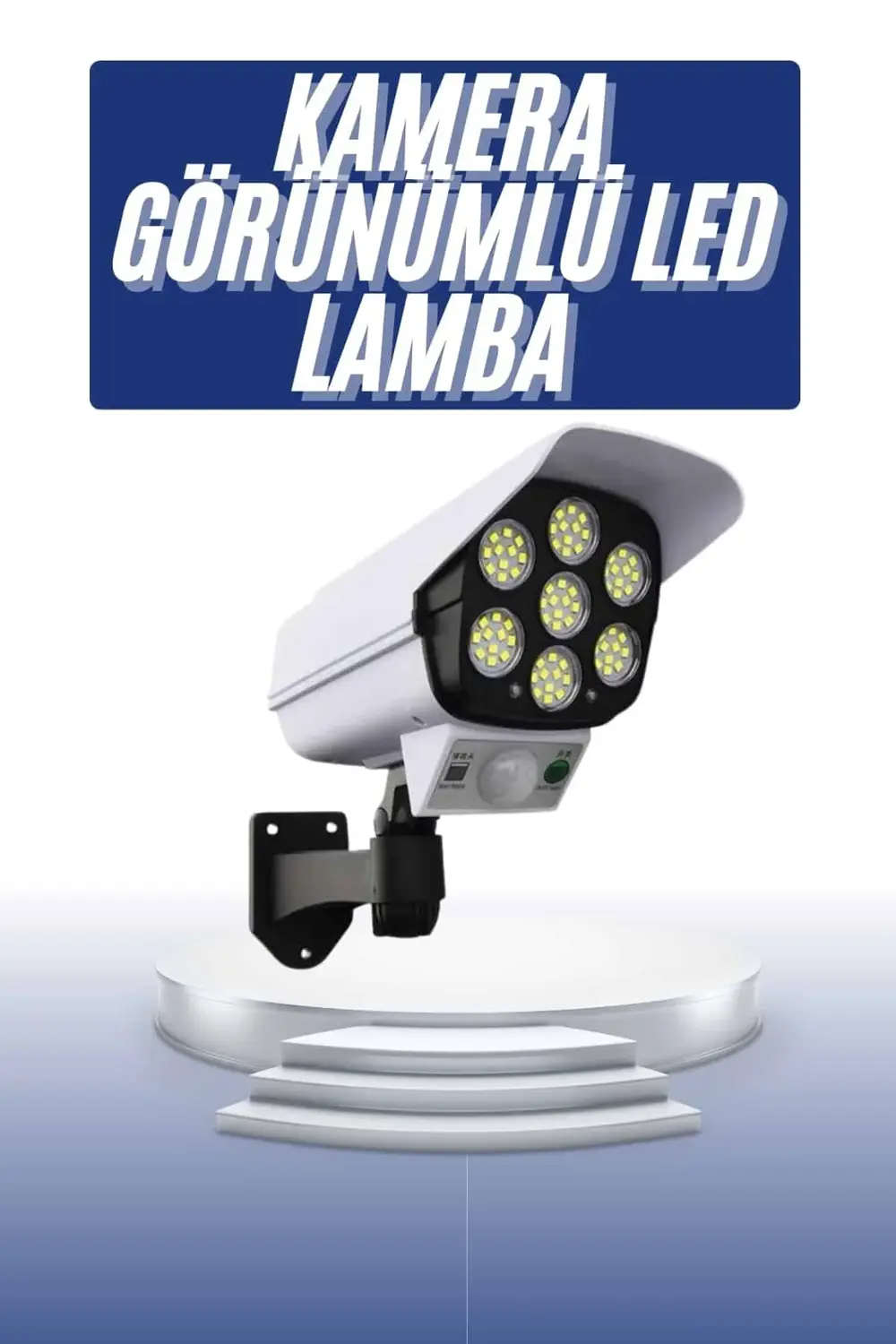 Solar Bahçe Lambası Uzaktan Kumandalı Kamera Görünümlü Hareket Se