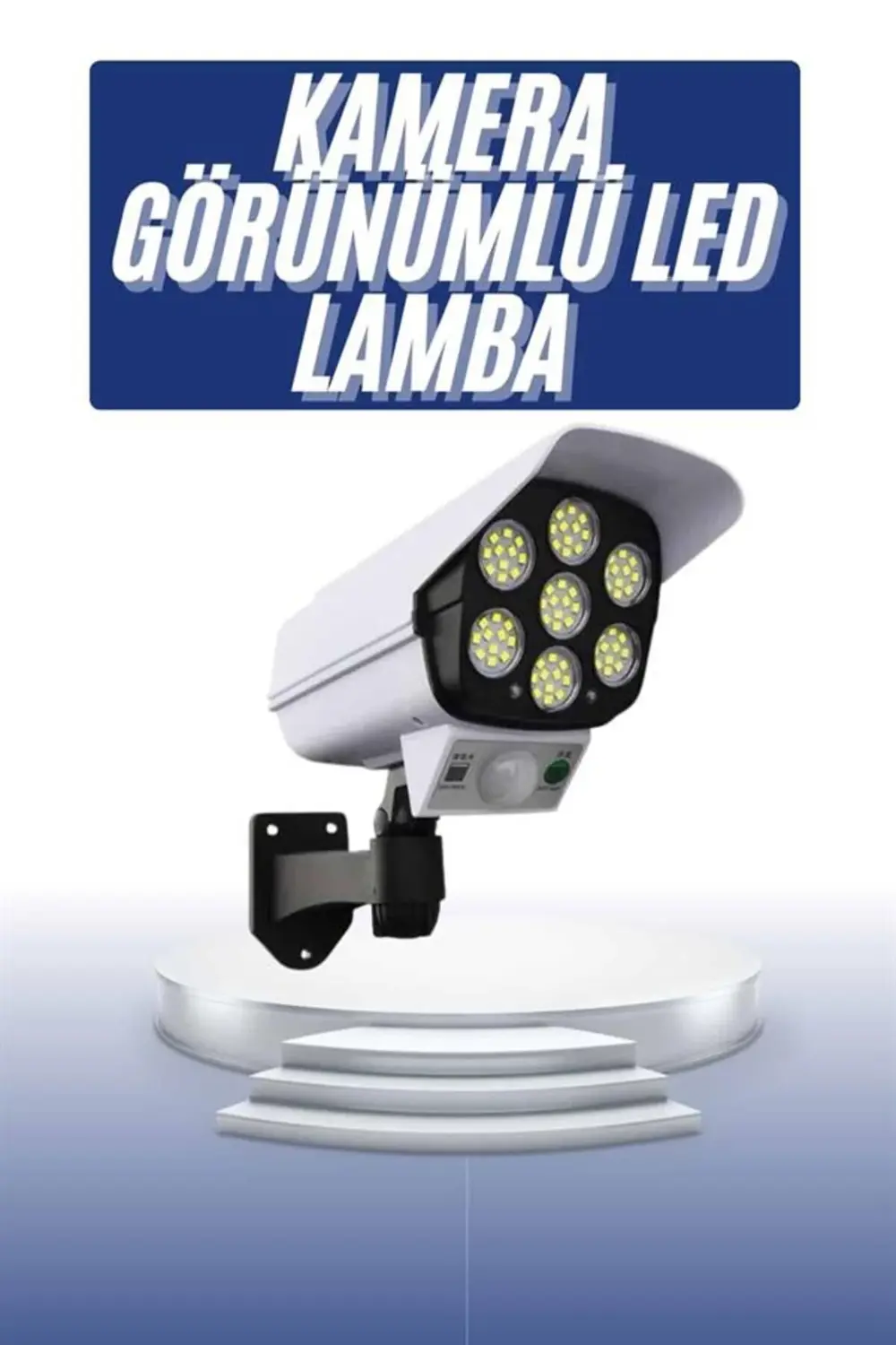 Solar Bahçe Lambası Uzaktan Kumandalı Kamera Görünümlü Hareket Se