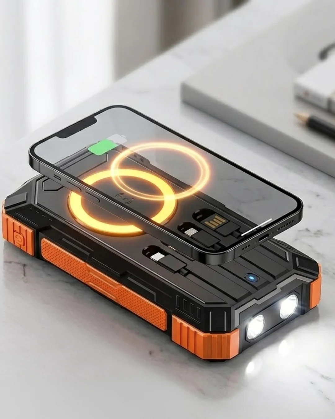 Solar Destekli Powerbank 20000 mAh Yüksek Kapasiteli Kablosuz Şarjlı Taşınabilir Batarya Fiyatı, Yorumları ve Özellikleri
