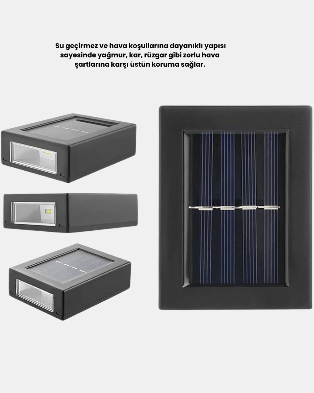 Solar Dış Mekan Aplik Su Geçirmez Dayanıklı Led Aydınlatmalı - Lisinya