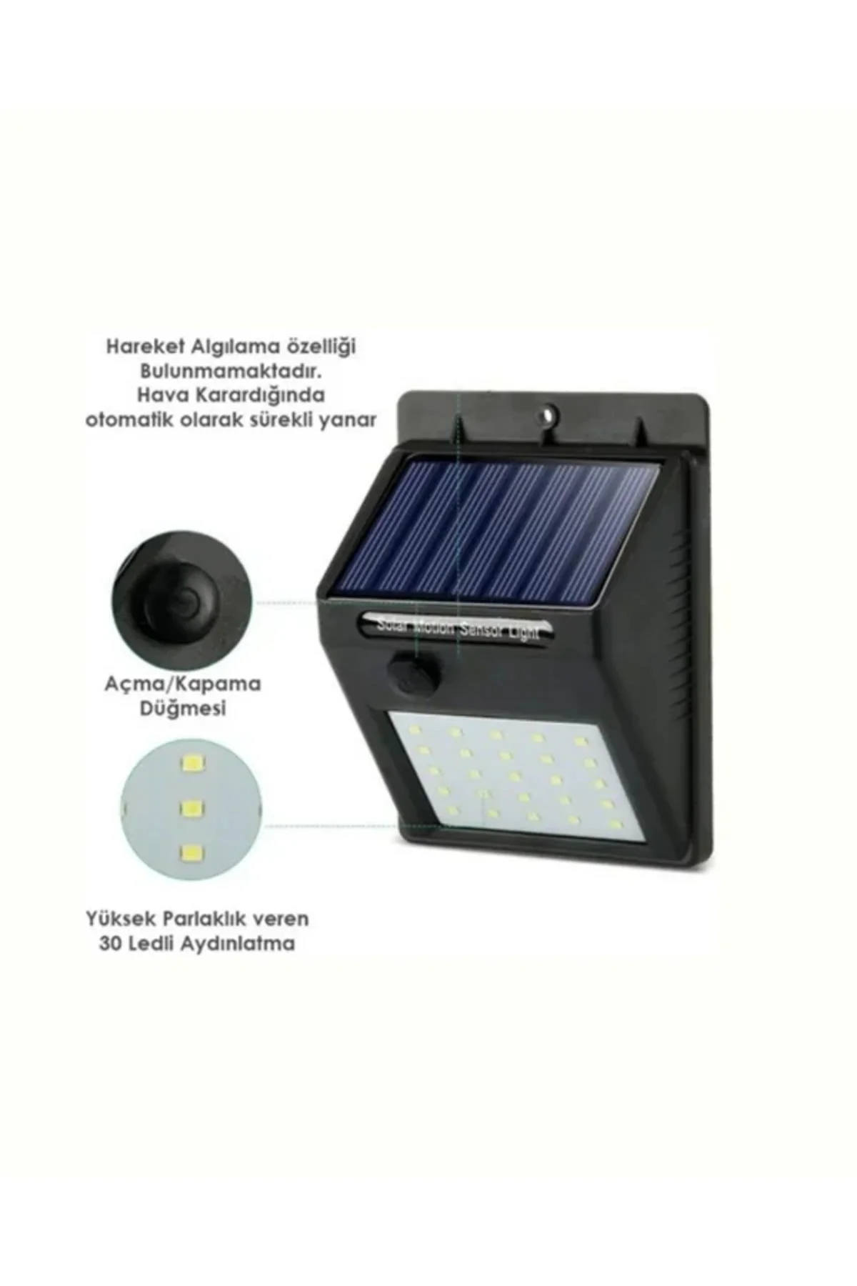Solar Enerjili 20 LED Duvar Lambası | Hareket Sensörlü, Su Geçirmez, Kablo Gerektirmez Solar Enerjili 20 LED Duvar Lambası | Hareket Sensörlü, Su Geçirmez, Kablo Gerektirmez