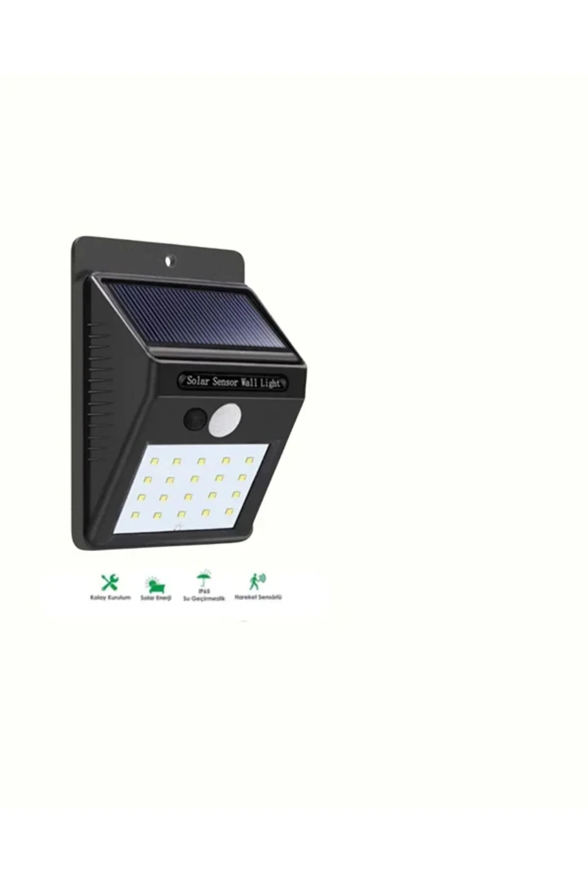 Solar Enerjili 20 LED Duvar Lambası | Hareket Sensörlü, Su Geçirmez, Kablo Gerektirmez Solar Enerjili 20 LED Duvar Lambası | Hareket Sensörlü, Su Geçirmez, Kablo Gerektirmez